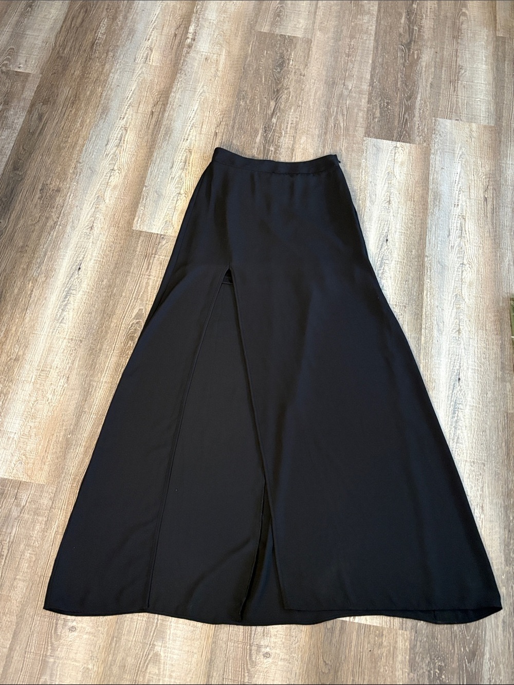 Show Me Your Mumu Black Maxi Skirt with Front Slit
